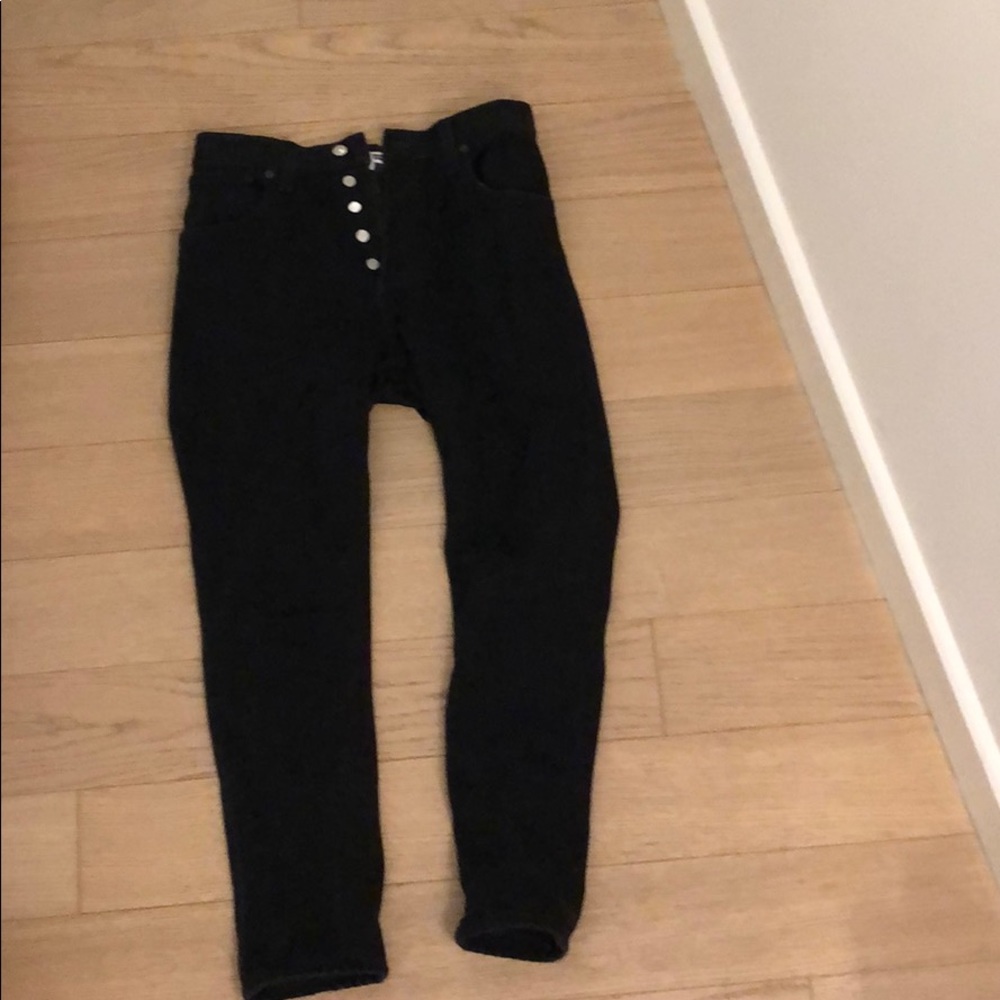 Re/Done Black Skinny Jeans